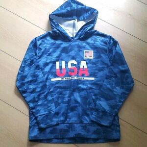 Boys USA Hoodie Sz L